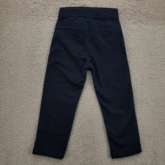 The Childrens Place Boys Chino Uniform Pants Size 4 Slim Navy Blue NWT - Picture 6 of 8